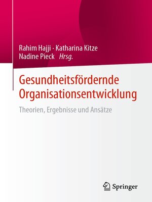 cover image of Gesundheitsfördernde Organisationsentwicklung